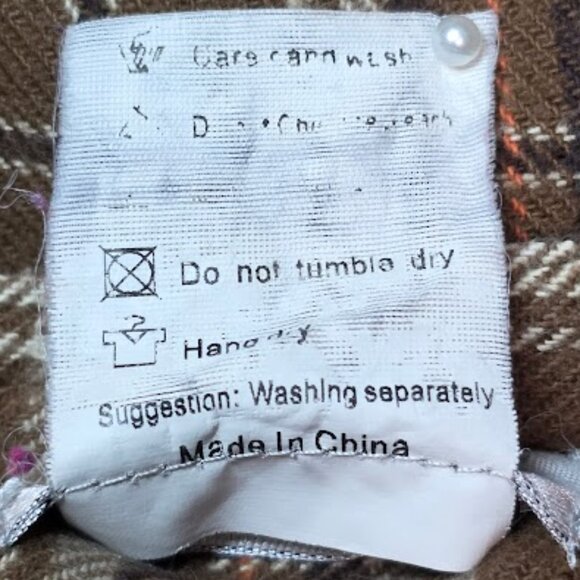 Goelia Plaid Pleated Lace Mini Skirt S - Picture 11 of 11